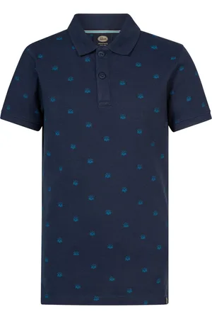Petrol Industries Jongens All-over Print Polo Solstice - Blauw
