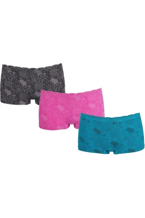 Merkloos 3-pack Dames Boxer J&C met print - maat L/XL
