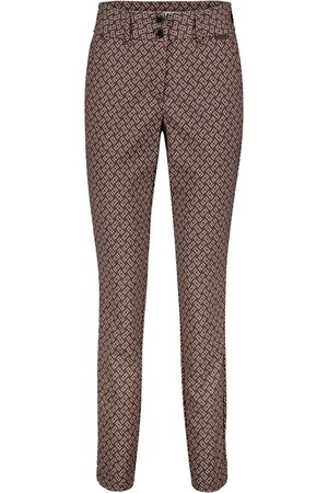 Red Button Broek Diana Fancy Square Srb4388 Burgundy Dames