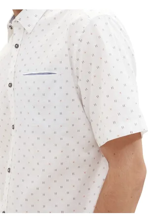 TOM TAILOR Korte Mouw Overhemd - Heren - XL - - Katoen - 1040138