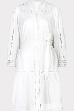 Esqualo Dress plumetis lace embroidery