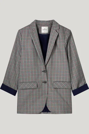 Summum Woman Loose Fitted - Blazer - Geruit - Multicolor - 42