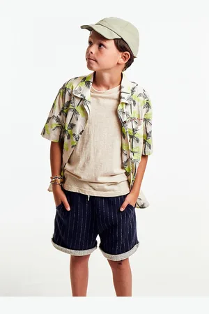 AO76 Hawaiian Palms Shirt Jongens - Vrijetijds blouse -