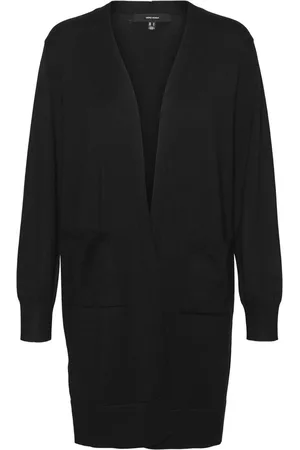 VERO MODA Vest Vmsilje Ls Open Cardigan Ga Noos 10320462 Black Dames