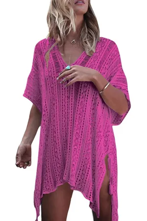 ASTRADAVI Pareo Jurk - Sarong Dress Beachwear -Korte strandkleding Jurk voor Dames met Haakwerk