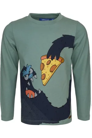 Someone T-shirt long sleeves pizzamonster - MONSTRA-SB-03-D