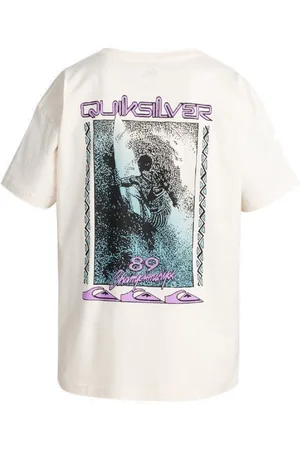 Quiksilver Back Flash T-shirt Met Korte Mouwen Beige M Man