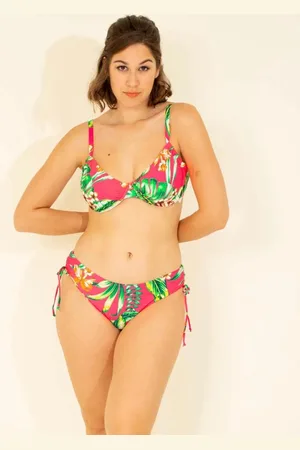 Merkloos Bikini Dames- Leuke Beugel Bikini (Niet Voorgevormd)2-delig Set- Nieuw Collectie Dames Badmode&Bikini Badpak Zwempak VM359-