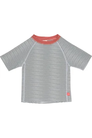 LÄSSIG Splash & Fun Short Sleeve Rashguard - Striped coral 18 months