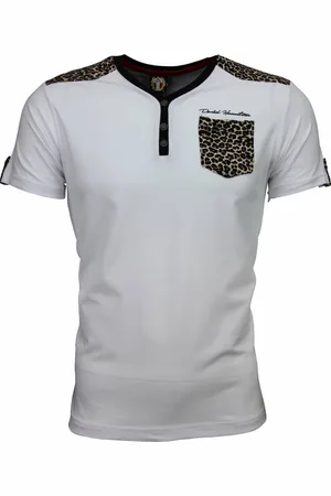 DAVID COPPER T-shirt - Tijger Print Motief