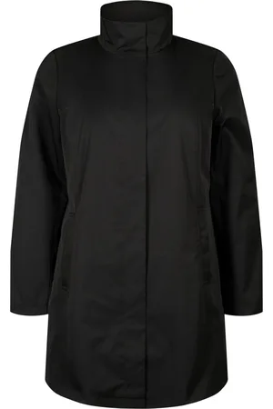 Zizzi CASHELBY, L/S, COAT Dames Jas - Black