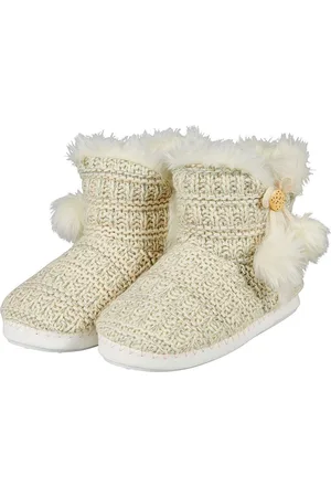 Apollo Hoge dames sloffen - Gebreid - /Beige