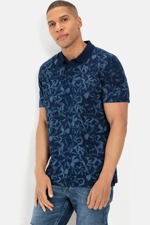 Camel Active Piqué poloshirt met bloemenprint