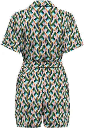 ONLY ONLNOVA LIFE VIS S/S VERA PLAYSUIT