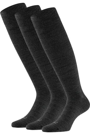 Apollo Wollen kniekousen - Unisex - 3-Pak -