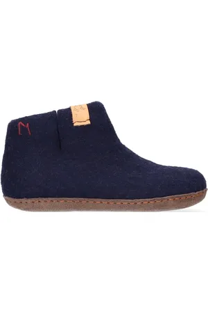 Tofvel Luna Kids Wolvilt Sloffen Navy Blue