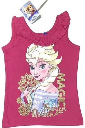 Disney Frozen mouwloos t-shirt - katoen - - maat 110 (5 jaar)
