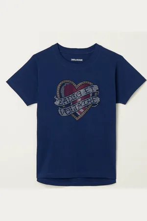 Zadig & Voltaire Zadig&Voltaire Kids T-shirt met print van strass -