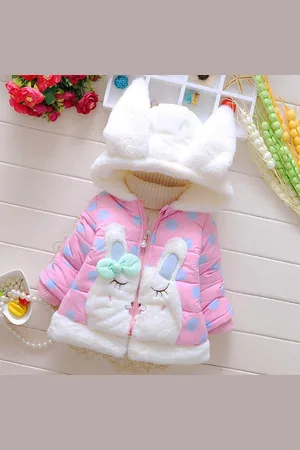 Merkloos Baby jas - baby jas meisje - babyjas