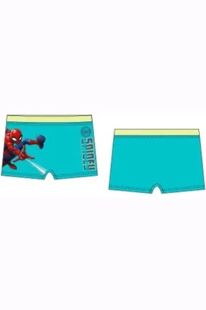 Marvel Spiderman zwembroek - turquoise (blauw/groen) - Spider-Man zwemshort - maat 98