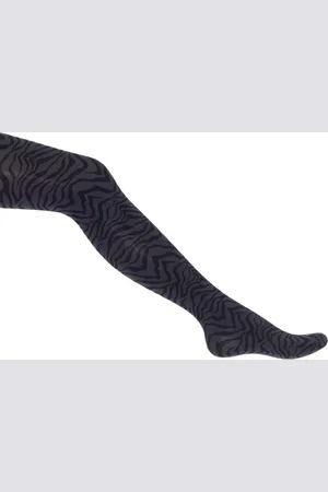 Bonnie Doon Dames - Fine Zebra Tights - - maat 36/38