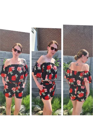 Merkloos Set Summer Flower Red