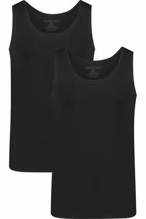 Bamboo Basics Comfortabel & Zijdezacht Stef - Bamboe Singlet (Multipack 2 stuks) Heren - Slim Fit - - L