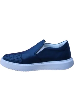 Merkloos A Brand Footwear - Heren Instappers - Su??de Leer - Blauw