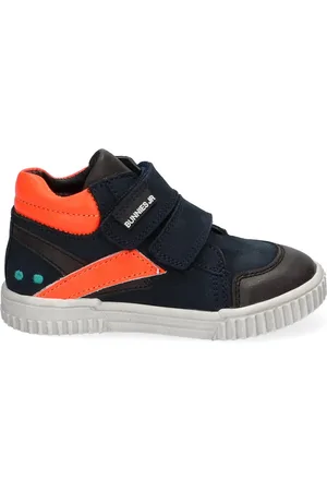 Bunnies JR 221662-529 Jongens Hoge Sneakers - - Leer - Klittenband