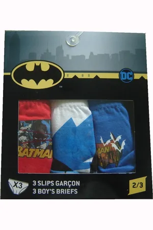 Merkloos Batman – 3 x onderbroek maat 116/128 - 6/8 jaar