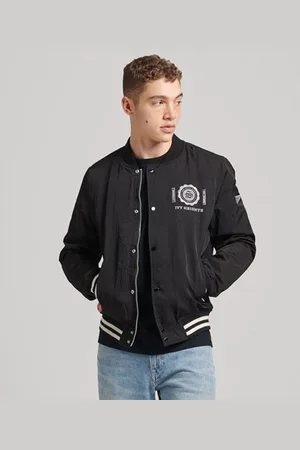Superdry Collegiate Basaeball Jas Zwart XL Man