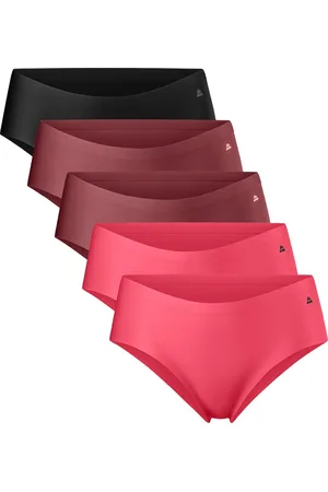 DANISH ENDURANCE Naadloze Hipsters voor Dames- Sporten & Iedere dag- 5-pack- Veelkleurig