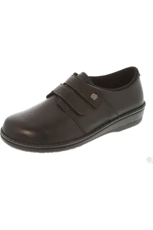 Berkemann Globo Concept - Sarah - 39 - gesloten comfortschoenen voor dames met velcro sluiting - uitneembare zool - leder - breedte H
