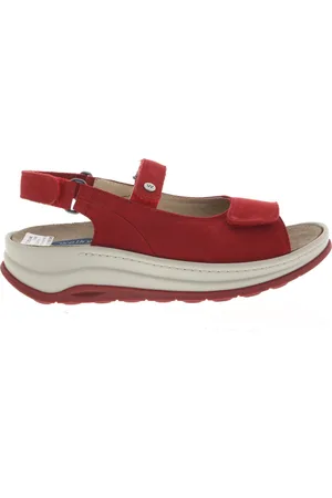 Wolky 0335010 570 Dames Sandalen - Rood - 38