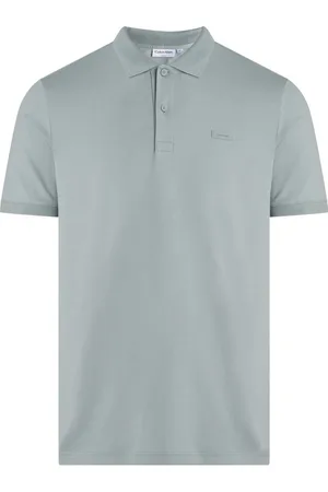 Calvin Klein Heren Polo SS Liquid Touch Slim Polo - Grijs