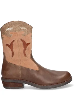 Braqeez 422734-508 Meisjes Cowboy Boots - - Leer - Ritssluiting