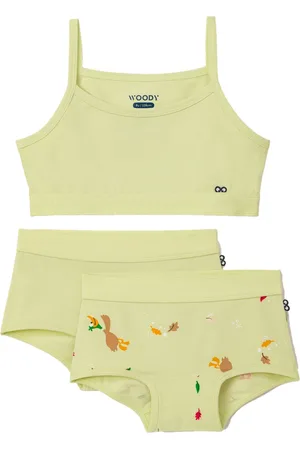 Woody Ondergoed set meisjes - eend – - 1 topje en 2 boxers - maat 164