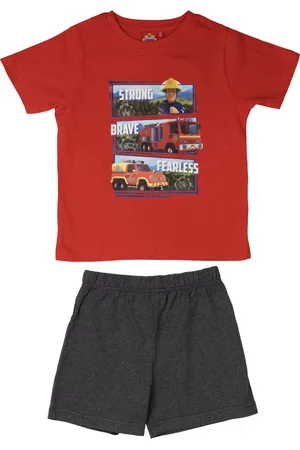 Brandweerman Sam Pyjama / Shortama - / Grijs - Katoen - maat 98/104