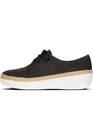FitFlop ™ Superderby™ Lace Up Shoes Shimmer Denim