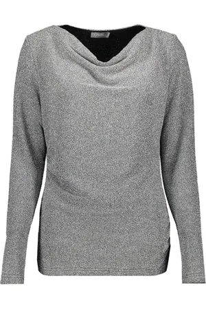 Geisha T-shirt Gedrapeerde Top 42662 20 Silver Dames