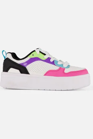 Skechers Court High - Classic Crush Unisex Sneakers - /Zwart/Multicolour