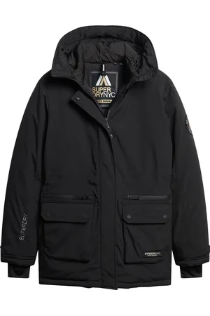 Superdry City Padded Parka Jacket Dames Jas - Black