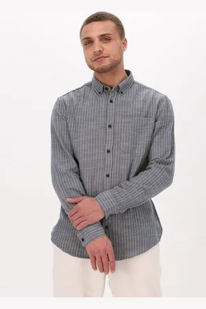 Anerkjendt Akkonrad Slub Stripe Shirt - met lange mouwen - Heren