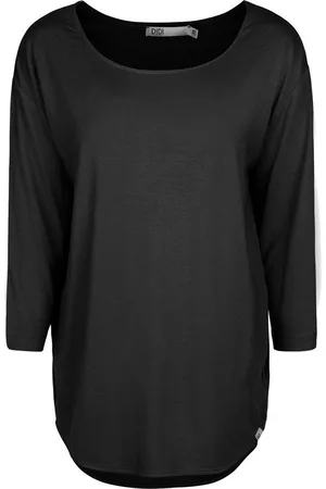 DIDI Dames Loose tee crew 3/4 sleeves zwart maat 40