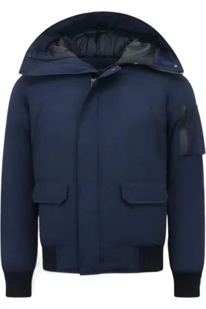 Enos Winterjassen Heren - Gewatteerde Jassen - Heren Jas - 8821 - Blauwe Jas