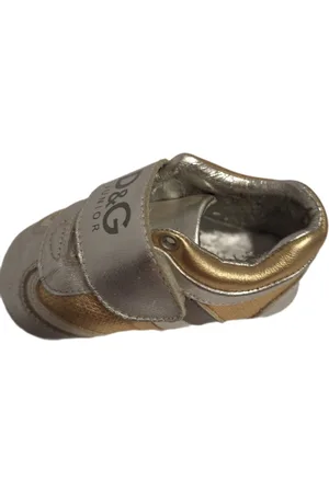 Dolce & Gabbana D&G JUNIOR BASSA VELCRO GOLD SIZE 16