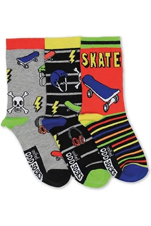 United Oddsocks Oddsocks - Mismatched verschillende sokken - Skater - 3 sokken - maat 31 tot 38 - 3 onpaar sokken