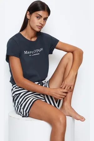 Marc O’ Polo KORTE PYJAMASET DARK NAVY+WHITE XS