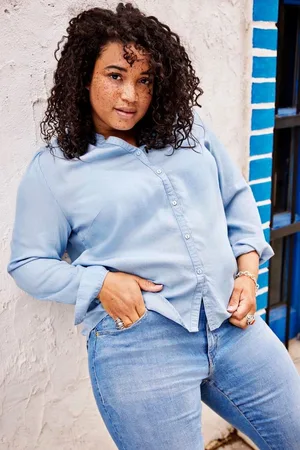 ONLY CARSEMA SU FALLOW LIFE LS SHIRT DNM - Dames - Blouses