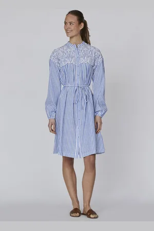 SisterS point Ilua-dr1 - Dames Jurk - White/blue